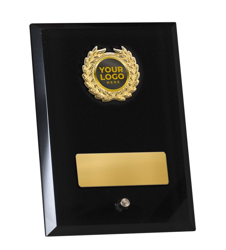 Black Glass with Trim Glass Award 150mm