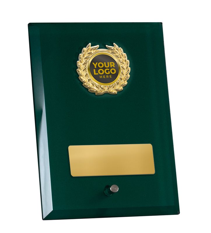 Green Glass with Trim Glass Award 150mm