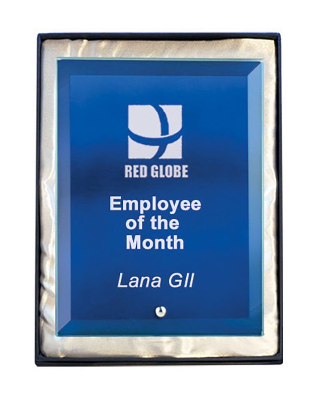 Laser Glass Rectangle Green