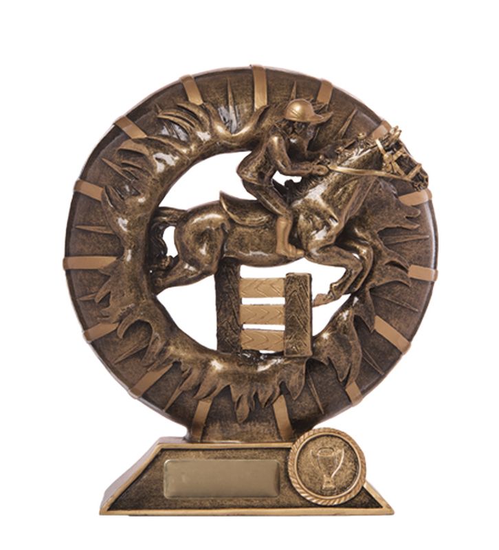 3D Break thru Showjumping Horse Trophy 120mm