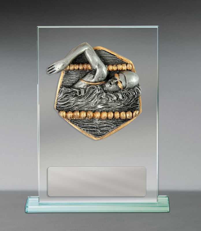 Swimming Glass Trophy 150mm