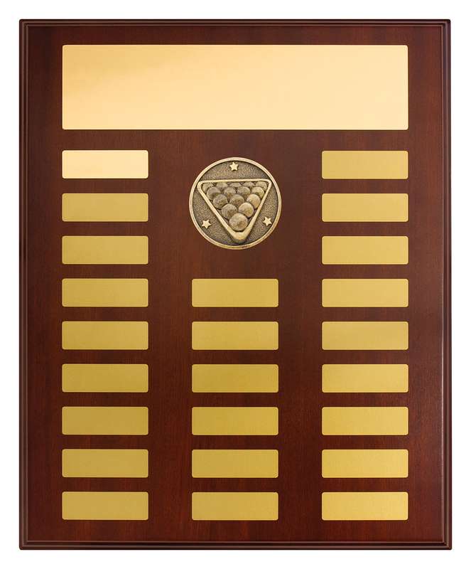Perpetual Plaque – Pool / Snooker