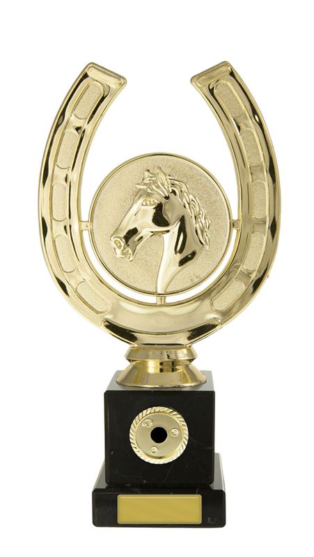 Horseshoe & Head on Base Trophy 160mm