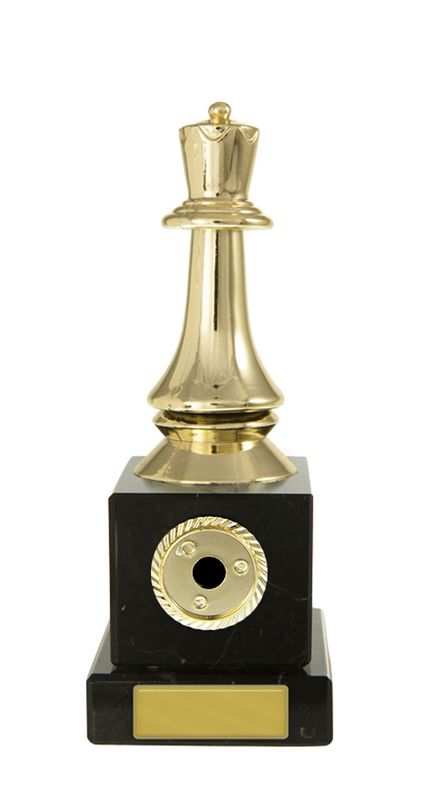 Chess Queen on Base Schools Trophy 100mm