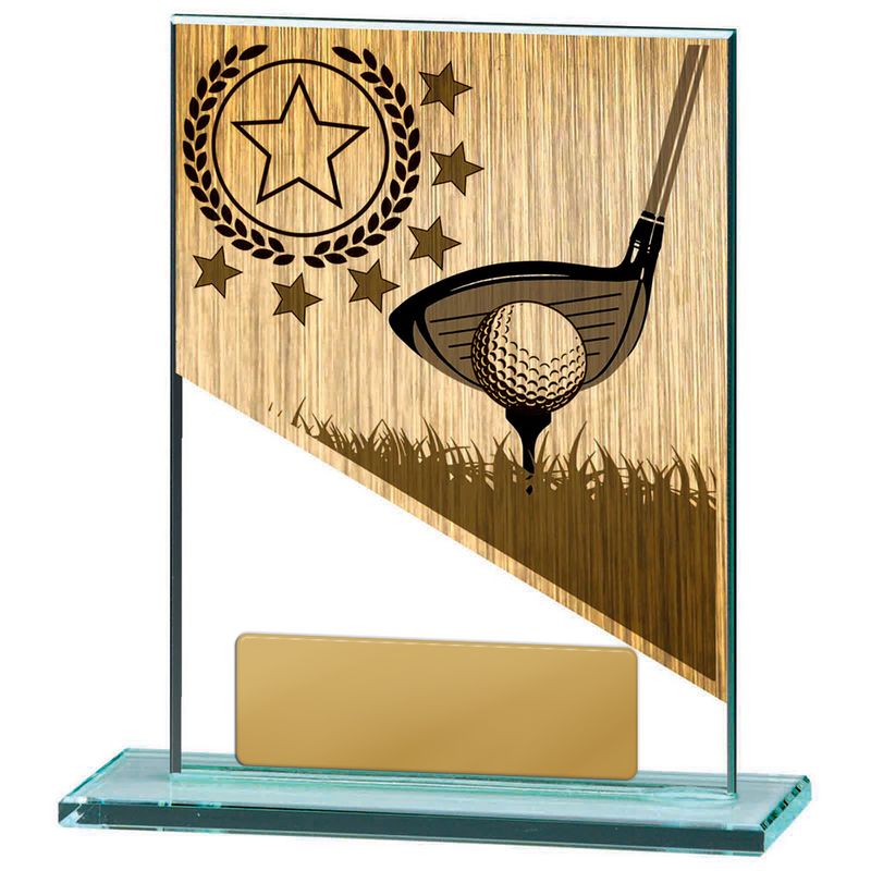 Golf Glass Trophy 170mm