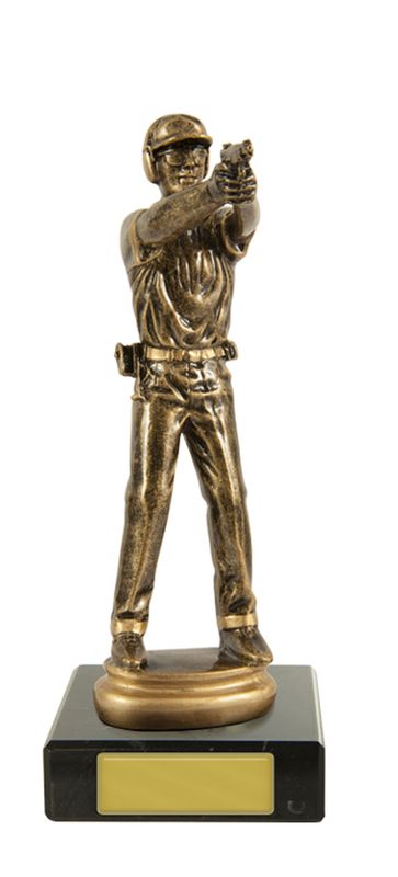 Pistol Shooter M. on Base Pistol Shooting Trophy 165mm